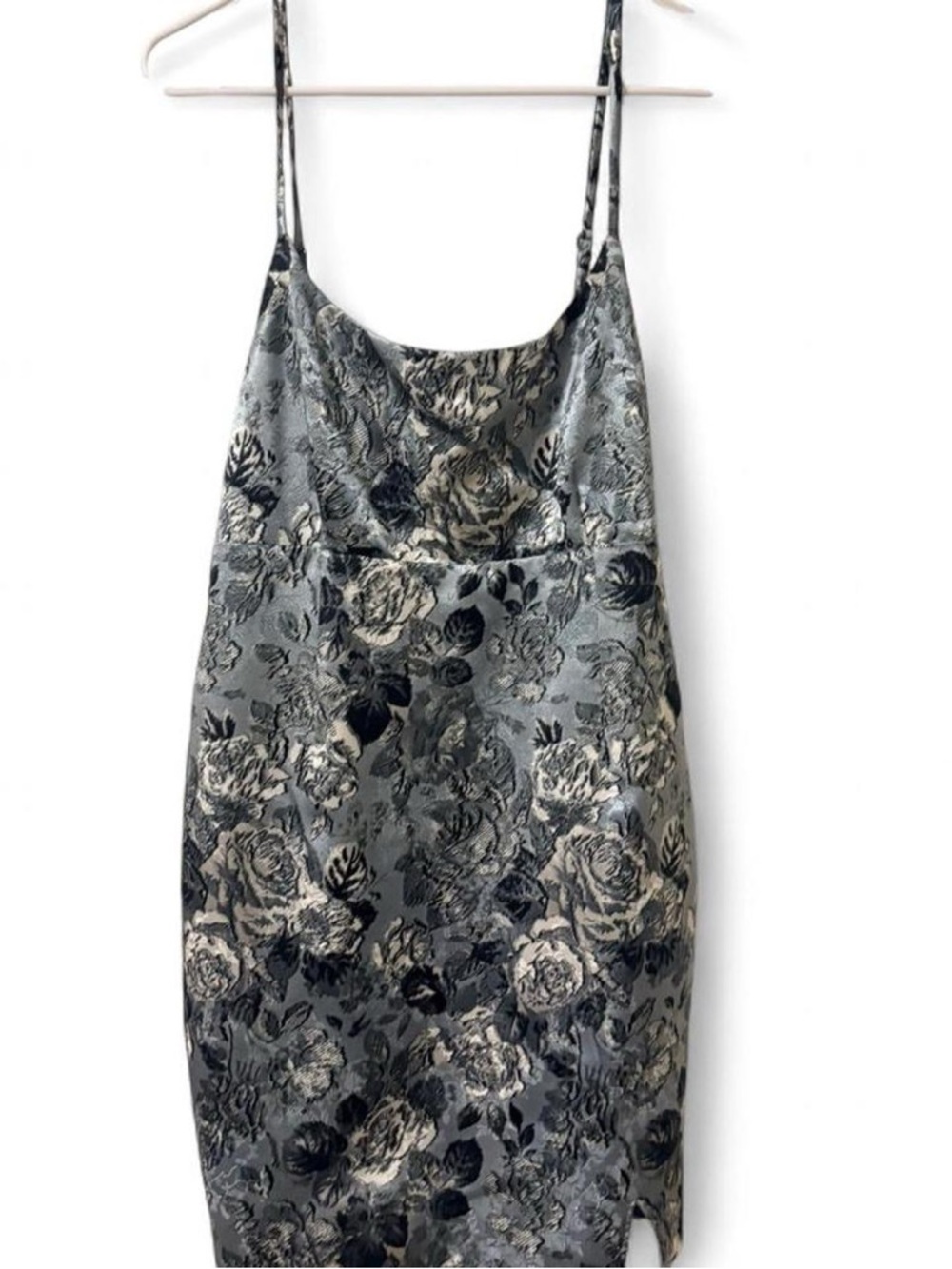 Wild Fable blue floral bodycon dress Size L